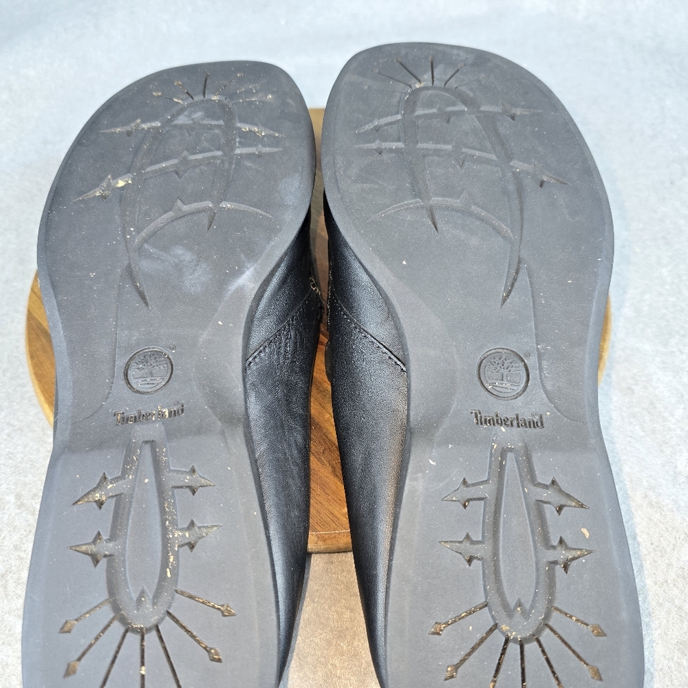 Timberland loafers open back genuine leather slip ons Womens 9.5 m Almost New - Picture 7 of 8